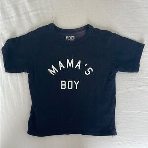 The Children's Place Black 'Mama's Boy' T-Shirt -12-18M